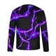 thumbnail image 5 of Blusas y camisas de manga larga con cuello redondo para hombre Camisa con estampado de luces Cuello redondo Manga larga Jersey Camiseta estampada Blusa para hombre Blusa, 5 of 5