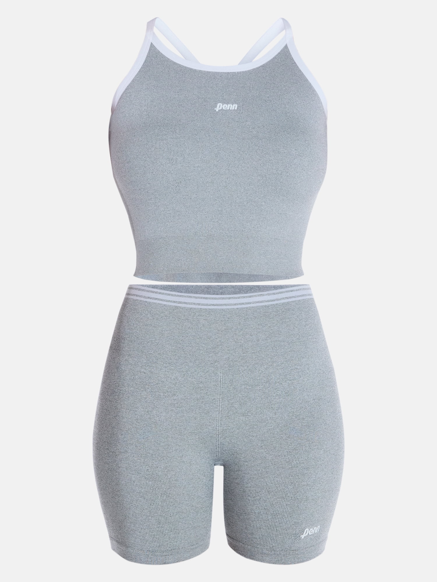 Penn Women's Seamless Racerback Brami & Biker Shorts, 2-Piece Set, Sizes S-XL