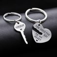 thumbnail image 6 of Uloveido 2pcs Couple Puzzle Love Heart Key Chain Ring Set for Men and Women Christmas Valentine's Gift -You Hold the Key to My Heart SN150, 6 of 6