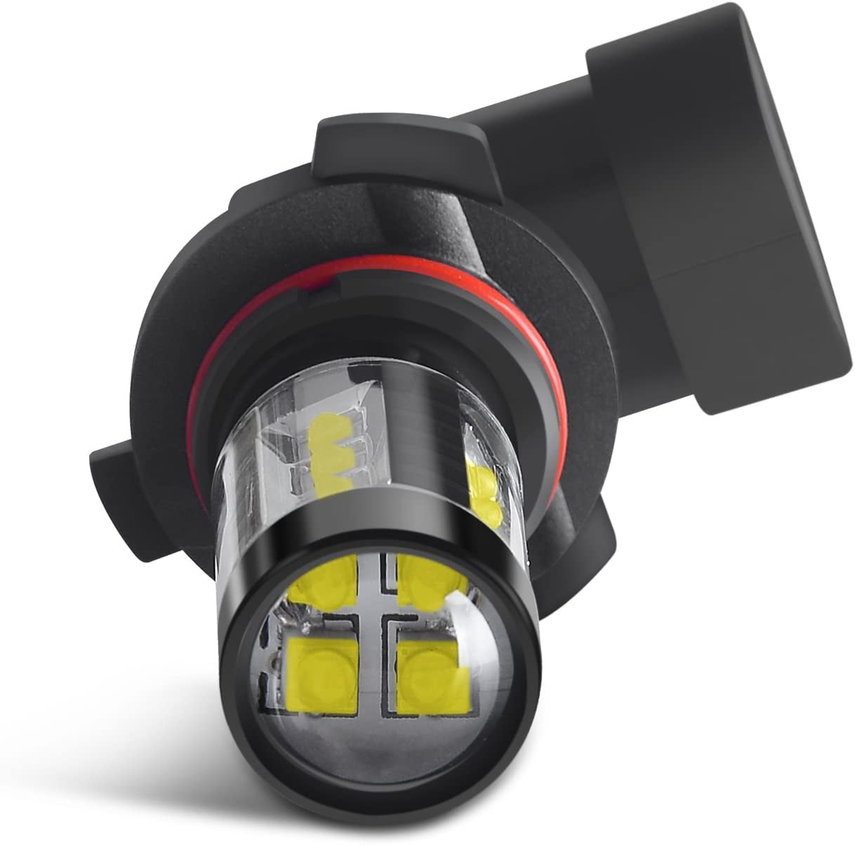 Alla Lighting HB4 9006 LED Fog Light Bulbs Xtreme Super Bright 80W High Power Chipsets 12V for Cars, Trucks, SUVs, Vans, 6000K Xenon White