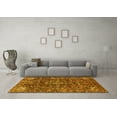 thumbnail image 3 of Ahgly Company Machine Washable Indoor Rectangle Persian Yellow Traditional Area Rugs, 2' x 4', 3 of 4