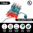 thumbnail image 2 of Cadena de luces Joiedomi, color rojo, 100 unidades, 6,5 m, para interiores y exteriores, 2 of 9