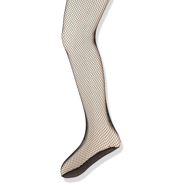 Capezio girls Professional Fishnet Seamless Tight Hosiery, Black, Large-X-Large US