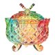thumbnail image 1 of Tarro de cristal decorativo Ularma para caramelos, diseño de mariposas, recipiente de almacenamiento, tarro de cristal con tapa para servir chocolate, joyas, dulces, postres, alimentos, despensa,, 1 of 7