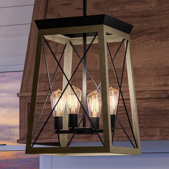 Luxury Industrial Chandelier, 20.125H x 15.5W, with Modern Farmhouse Style, Olde Bronze, UHP3906 by Urban Ambiance