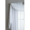 thumbnail image 2 of Amazing Sheer - 2-Piece Rod Pocket Sheer Panel Curtains Fabric Sheer - Voile Curtains for Window Treatment - Natural Light Flow (56"W x 96"L - Each Panel, white), 2 of 2
