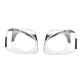 thumbnail image 2 of Zorion 2x Front Headlight Trim Covers High Performance Decoration Accessories Headlamp Silver, 2 of 9