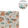 thumbnail image 5 of Coolnut Cute Sloth Design Bath Shower Curtain Liners 72"x72", Polyester Waterproof Bath Curtains with Hooks for Bathroom Decoration, 5 of 5