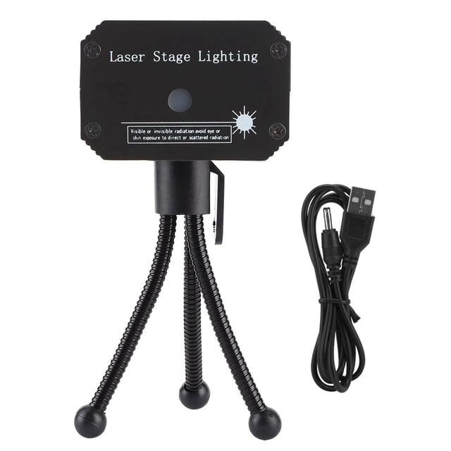 SUNWOW Mini Stage Light Portable USB Powered Voice Control LED Projector