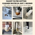 thumbnail image 5 of Faucet Filter Bag, Faucet Water Filter Bag, Faucet Filter Cotton Bag for Kitchen Sink, Splash-Proof Kitchen Faucet Water Filters Bags, Cotton Filter Bag for Cold and Hot Water Faucet (100pcs), 5 of 8