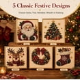 thumbnail image 5 of DIY Christmas Pearl Diamond Painting Art Kit , Christmas Pearl Beads Art Craft for Adults Beginner, Gemstone Diamond Dots Beads for Home Wall Decor, Healing Stress-Relieving, 5 of 6
