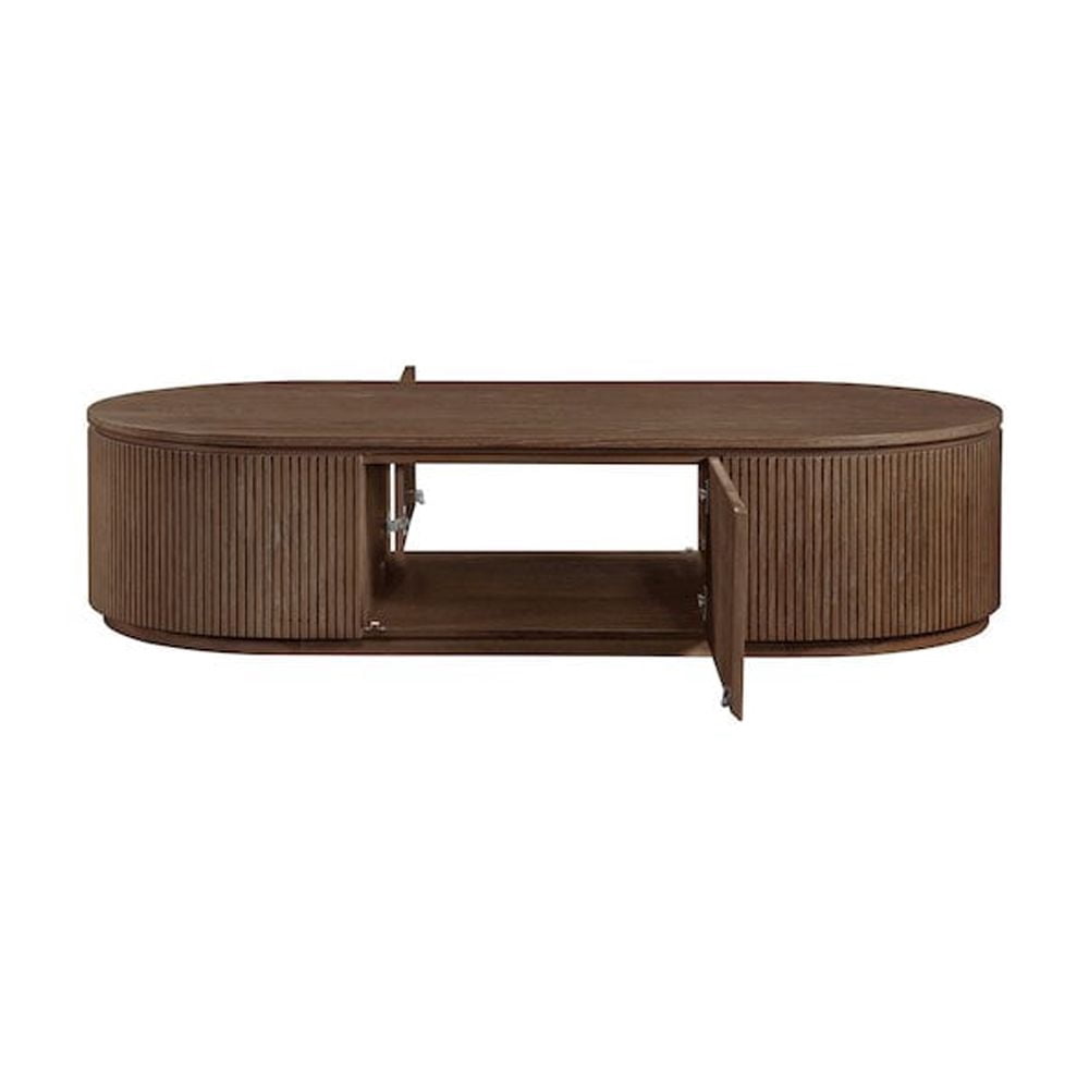 Meridian Furniture Moana Brown Wood Storage Coffee Table