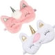 thumbnail image 1 of wonima11 2 Pack Cute Animal Sleep Mask for Girls Cute Unicorn Soft Plush Blindfold Sleep Masks Eye Cover for Women Girls Travel Nap Night Sleeping, 1 of 1