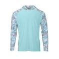 thumbnail image 2 of Paragon B14871177 Tortuga Extreme Performance Hooded T-Shirt, Aqua Blue - 2XL, 2 of 2