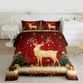 thumbnail image 2 of Castle Fairy Teenagers Golden Deer 2pcs Bedding Comforter Set,Festival Xmas Twin Comforter Sets,Sparkling Sequin Breathable Bedding Set,Microfiber Bedroom Decor, 2 of 8