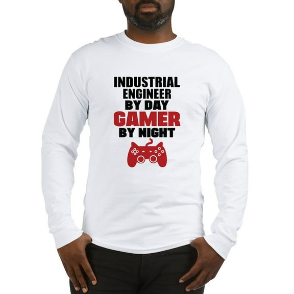 CafePress - INDUSTRIAL ENGINEER BY DAY GAMER BY NIGHT Long Sle - Unisex Cotton Long Sleeve T-Shirt