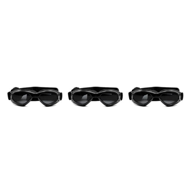 Gafas de sol para mascotas Greeniant ABS color sólido Negro Type1 NO1