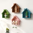 thumbnail image 4 of Lierteer Wooden Small House Retro And Nostalgic Wall Decoration Shelf Minimalist, 4 of 8