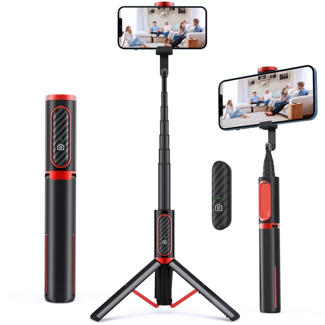 Amdohai ANDOOER AB202 Perche à Selfie Extensible Trépied Support de Photographie à Main Supporte la Prise de Vue Horizontale Verticale