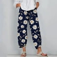 thumbnail image 2 of Capri Pants for Women Plus Size Summer Printed Comfor table Loose Wide Legs Fashion Casual Ladies Capris Pants, 2 of 5