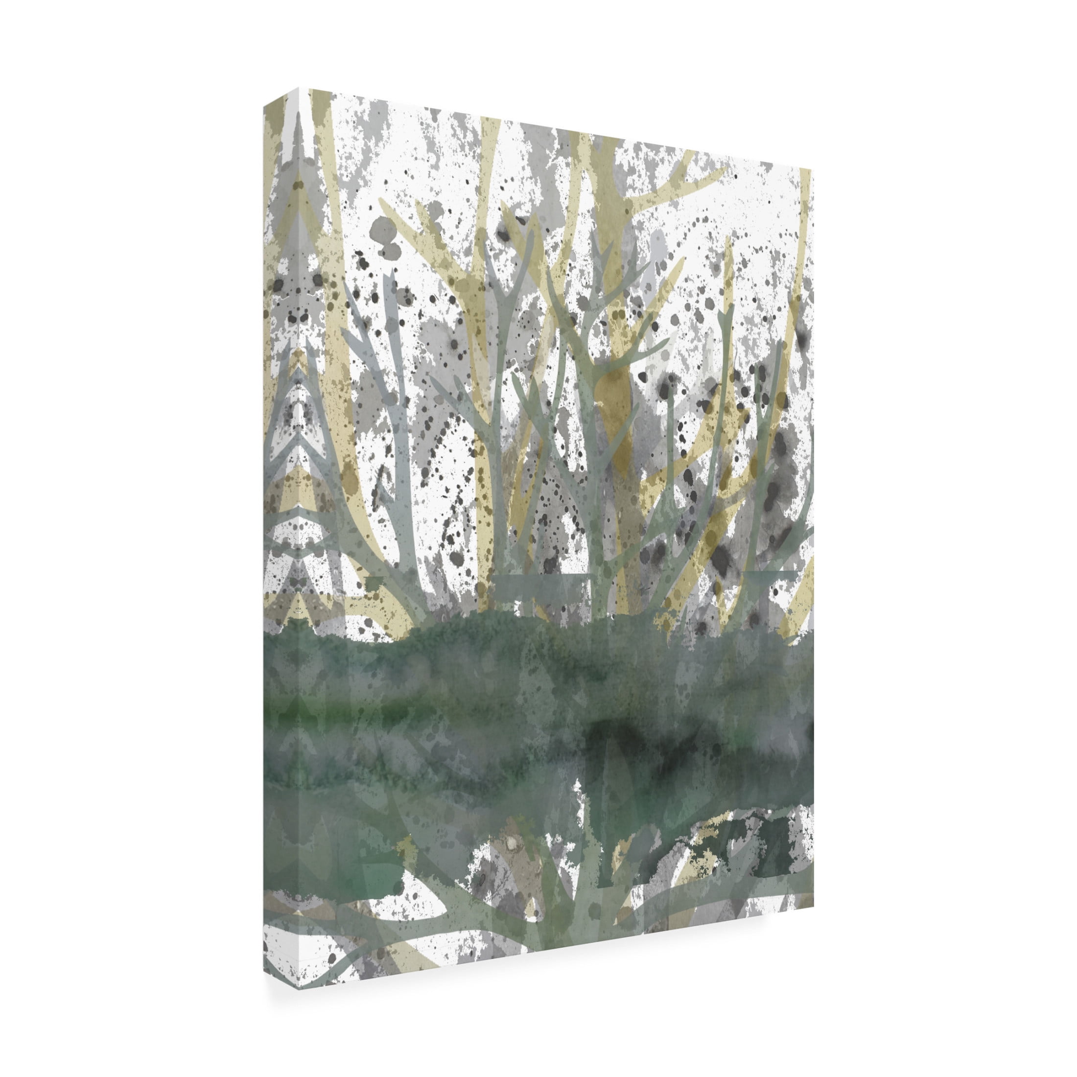 Canvas Wall Art - Maliq 'On The Ground' Wall Art for Living Room, Bedroom, or Office Décor by Trademark Fine Art - 35 x 47 Inches