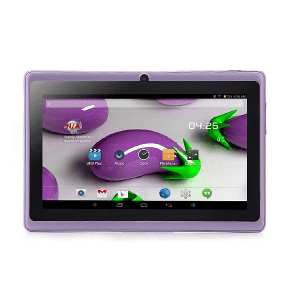 Open Box ALLWINNER Q88 Plus 7'' 512 GB RAM 4 GB ROM 1.5GHz Processor Android 4.4 WIFI Tablet, Purple