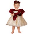 thumbnail image 2 of BdTemWBs Toddler Girl Princess Skirt Tutu Gown with Sequin Trim Elegant Holiday Formal Attire For And Festive Celebrations (Red-#04,2-3 Years), 2 of 10