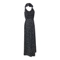 thumbnail image 3 of Ropa Playa Ocean Pacific para Mujer Maxivestido Cuello V Manga Olanes Puntos Negro Talla CH, 3 of 4