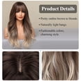thumbnail image 2 of DOPI Long Auburn Wig with Bangs Layered Curly Orange Wigs for Women Natural Synthetic Wigs for Daily Use, 2 of 7