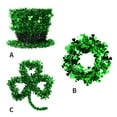 thumbnail image 7 of Jlong 1 Pack St. Patrick’s Day Green Tinsel Garland Metallic Wire Twist Garland for Irish St Patrick Party Favor Home Wall Decorations, 7 of 7