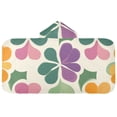 thumbnail image 5 of Yayeee Kids Hooded Towels Toddler Soft Absorbent Beach Bathing Wrap 50" x 23.5", Purple Clover Pattern, 5 of 5