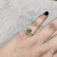 thumbnail image 2 of Natural Peridot Ring, Rough Peridot Gemstone Ring, August Birthstone, Hammered, 925 Sterling Silver, Womens Ring, Christmas, Thanksgiving, Handmade, Statement Jewelry, Rough Gemstone Jewelry, 2 of 6