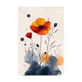 thumbnail image 5 of Mudket Framed,Abstract Flower Canvas Wall Art,Ready to Hang,Orange Red Floral Canvas Print,Botanical Wall Decor, Flower Artwork,for Bedroom Kitchen Office Farmhouse Decor - 40"L x 28"W, 5 of 10