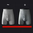 thumbnail image 4 of Men Boxers Boxers Classic Underwear Solid Grey Xxxl 1-Pack, 4 of 8