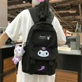 thumbnail image 1 of Anime Sanrio Peluche Kuromi Cinnamoroll Mymelody Pompom Purin Mochila Niños Niña Niño Negro Azul Kawaii Estudiante Bolsa Escolar De Ordenador, 1 of 4