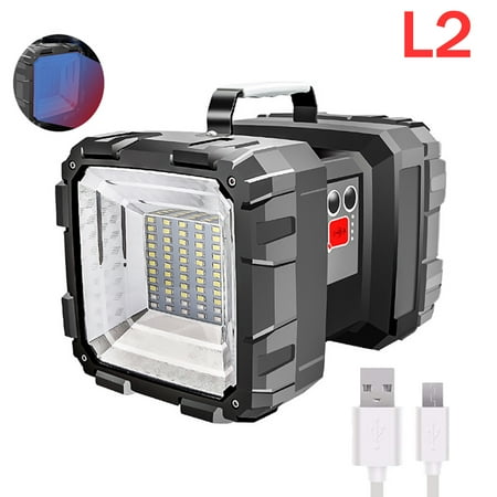 

OBOSOE USB Rechargeable LED Work Light L2 35 LED Waterproof Flashlight Inspection Spotlight 10000MAh Built-in Battery