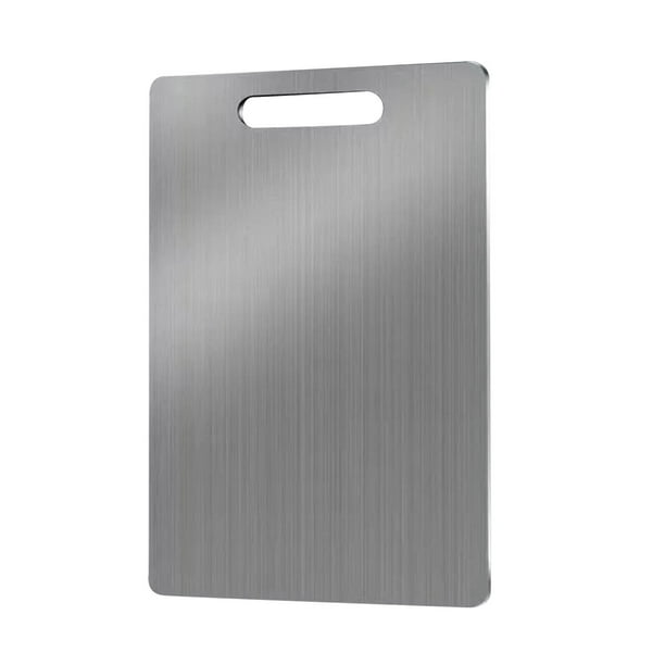 Tablas de Corte para Mesa de Corte de Titanio de Cocina - Mesa de Corte de Acero Inoxidable de Cocina 304 Suspensión de Seguridad de Lavavajillas de Grado Alimentario de Carne, Frutas Y Verduras