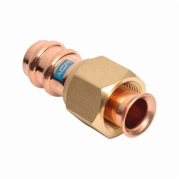 Streamline Fitting, Straight, Copper, Press-Fit 3/8 in, Flared 3/8 in RP15726
