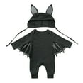 thumbnail image 1 of Ensemble d'Halloween pour Tout-Petits Garçons Filles Barboteuse Bébé Tenues Chapeau Robe de Fête Tenue de Jeu, 1 of 4