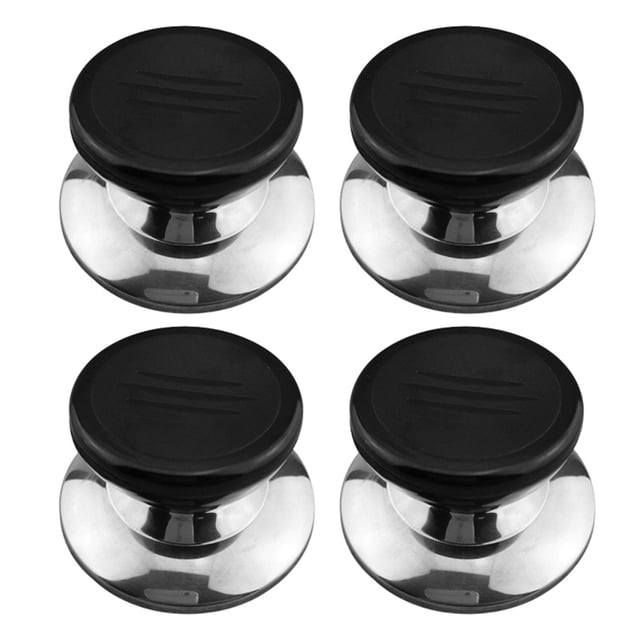 4 Easy-To-Mount Replacement Knobs For Pan Lids, Pots And Aans