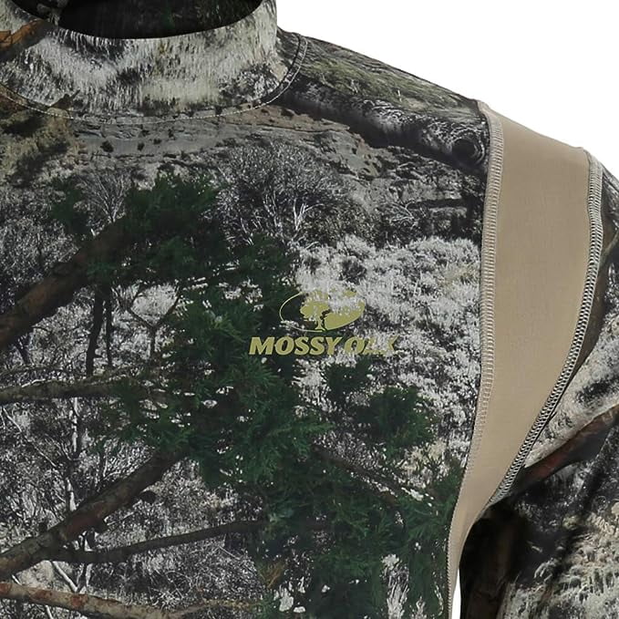 Paramount Outdoors EHG Elite Engineered Hunting Gear Kenai Camo Hunting Base Layer Mock Neck (Mossy Oak Mountain Country)