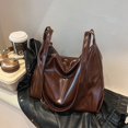 thumbnail image 2 of Bolso de mano brillante de moda para mujer, nuevo bolso de hombro informal, sencillo, de gran capacidad, de alta gama, versátil, para debajo del brazo, 2025, 2 of 4