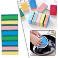 thumbnail image 3 of Washcloths for Kitchen Dishwashing 20pc Sponge Wipe Double-Sided Kitchen， Dining & Bar (Multicolor, One Size), 3 of 7