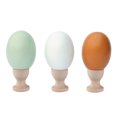 thumbnail image 1 of Wooden Chicken Egg Duck Egg Easter Egg DIY Graffiti Painted Tricky Toy (Random Color), 1 of 2