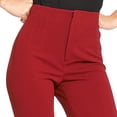 thumbnail image 4 of Pantalón Mujer Moda Casual Formal Cintura Alta Cómodo Vino vino CH Incógnita 550379, 4 of 5