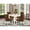 Espresso, variant on East West Furniture Oxford 5-piece Wood Dining Set in Oak/Lime Green
