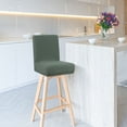 thumbnail image 2 of PiccoCasa Stretch Bar Stool Covers for Counter Short Back Chair Slipcovers Dark Cyan 1, 2 of 8
