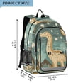 thumbnail image 2 of FORMRS Unisex School Backpack 17" Student Travel Bag with Laptop Compartment, Dinosaur with Stars, 2 of 7