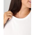 thumbnail image 4 of Hanes Just My Size Women’s Cotton Crewneck T-Shirt (Plus ) White 5X, 4 of 5