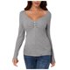 thumbnail image 1 of Gibobby Blusas De Mujer Camiseta holgada informal para mujer（Gris， M), 1 of 5
